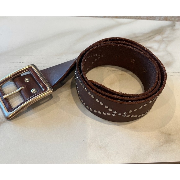 Linea Pelle Accessories - Linea Pelle Leather Studded Belt